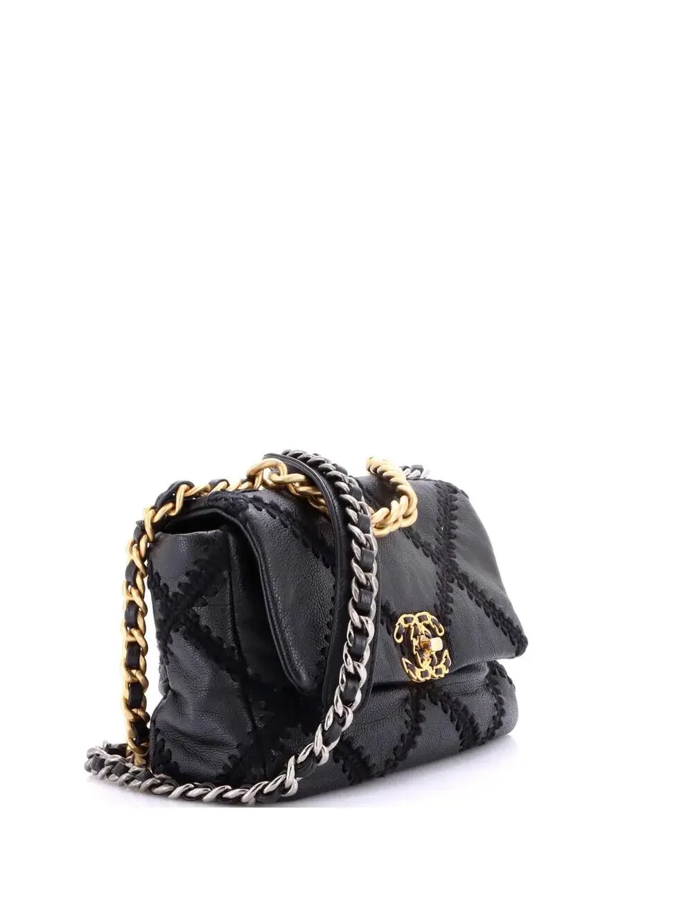 Chanel 19 Flap Bag Crochet Quilted #290186C40B